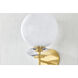 Alexia 1 Light 7.75 inch Aged Brass Wall Sconce Wall Light