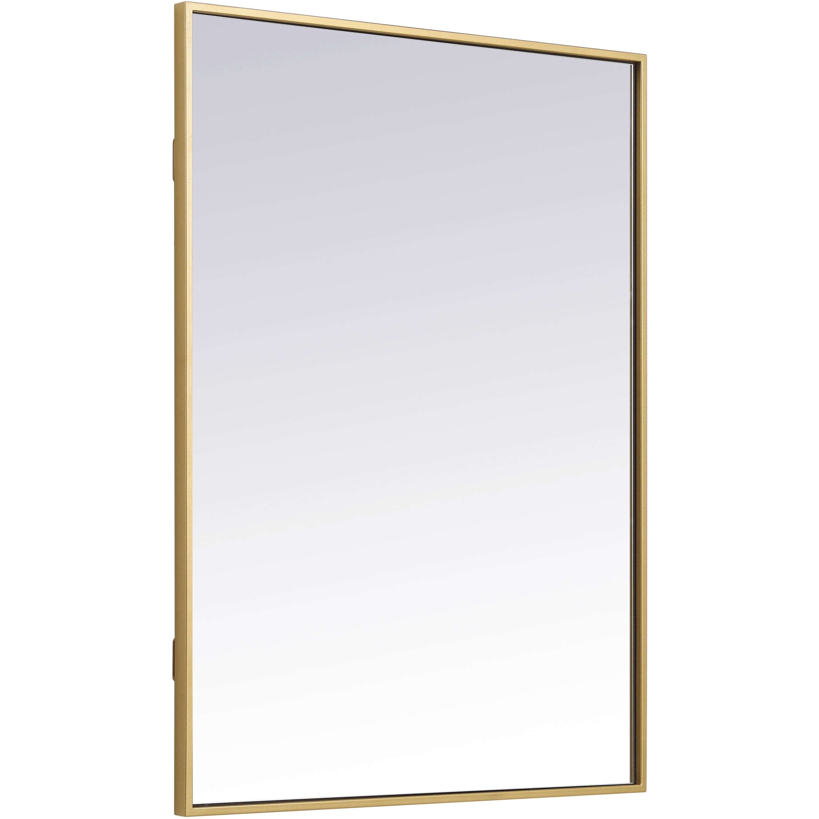 Monet 36 X 27 inch Brass Wall Mirror
