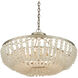 Chanteuse 4 Light 30.75 inch Silver Granello Semi-Flush Mount Ceiling Light