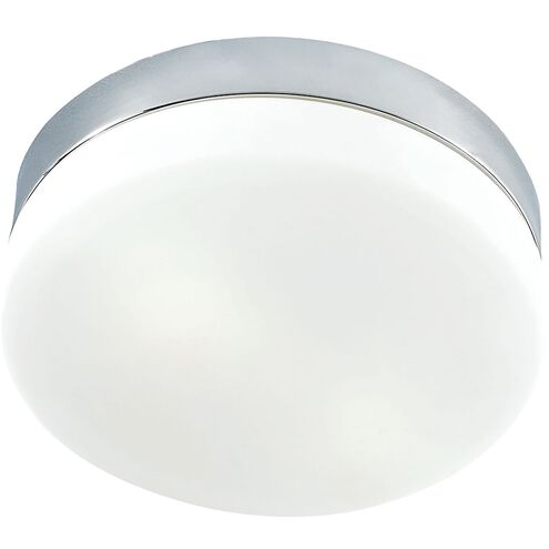 Disc LED 9 inch Chrome with White Flush Mount Ceiling Light