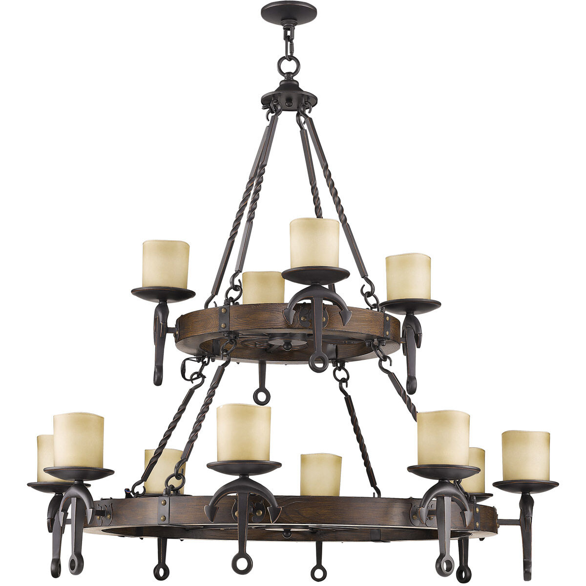 Cape May 12 Light 48 inch Olde Bronze Chandelier Ceiling Light