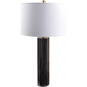 Solstice 27.25 inch 100 watt Black Accent Table Lamp Portable Light