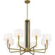 Chelsea 8 Light 40 inch Soft Brass Chandelier Ceiling Light