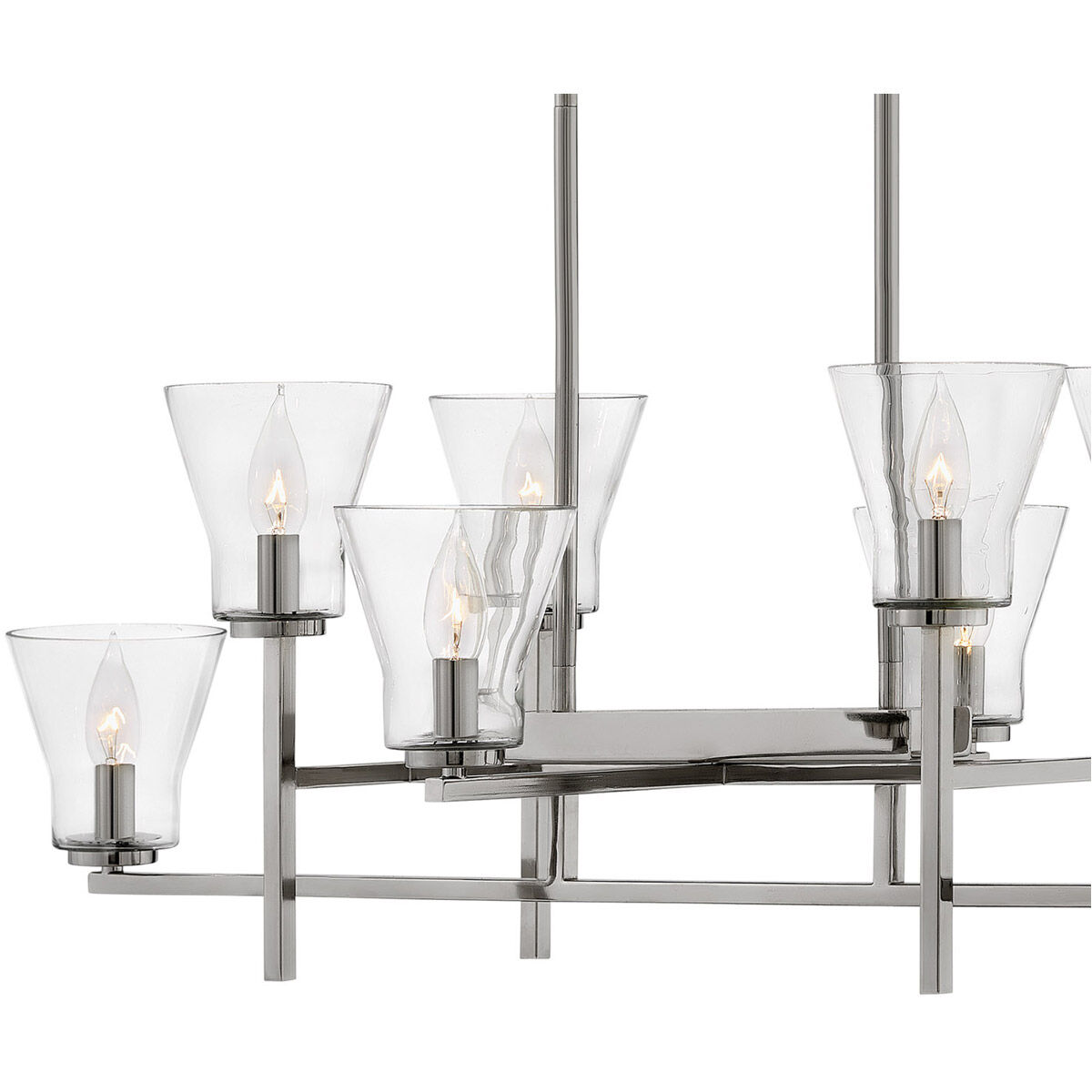 Arden 8 Light 40 inch Polished Antique Nickel Chandelier Ceiling Light