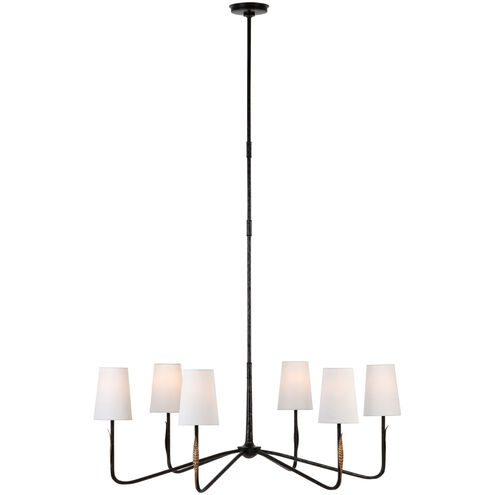 Thomas O'Brien Kairos LED 39.75 inch Aged Iron and Roman Bronze Chandelier Ceiling Light