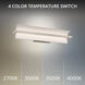 Shard LED 24 inch Brushed Nickel Bath Vanity & Wall Light in 3000K, dweLED