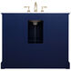 Americana 42 X 22 X 35 inch Blue Vanity Sink Set