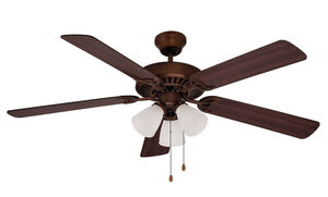 Spottswood 52 inch Rubbed Oil Bronze with Rosewood / Walnut Reversible Blades Ceiling Fan