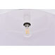 Etude 1 Light 16.5 inch Brushed Nickel Pendant Ceiling Light in Burnished Nickel