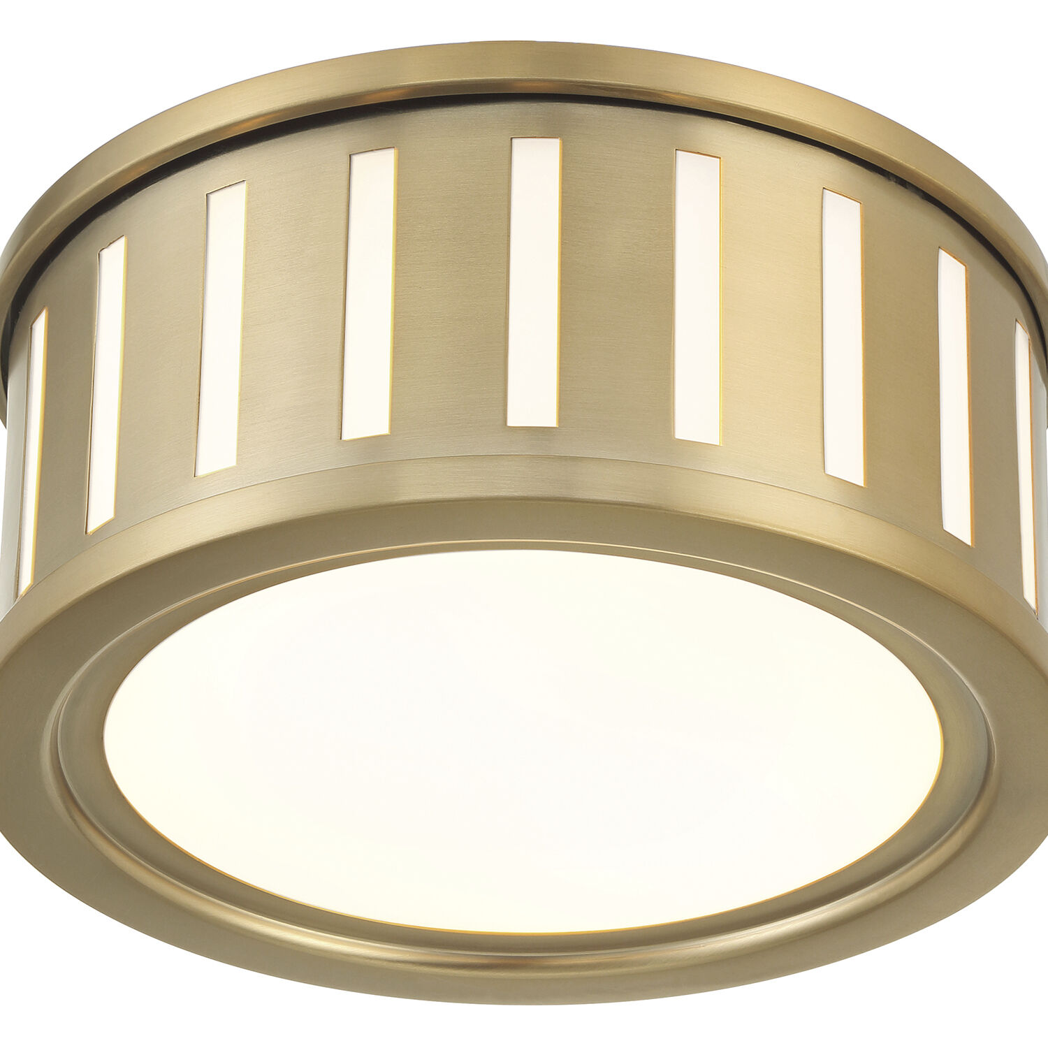 Kendal 2 Light 9.5 inch Vibrant Gold Flush Ceiling Light