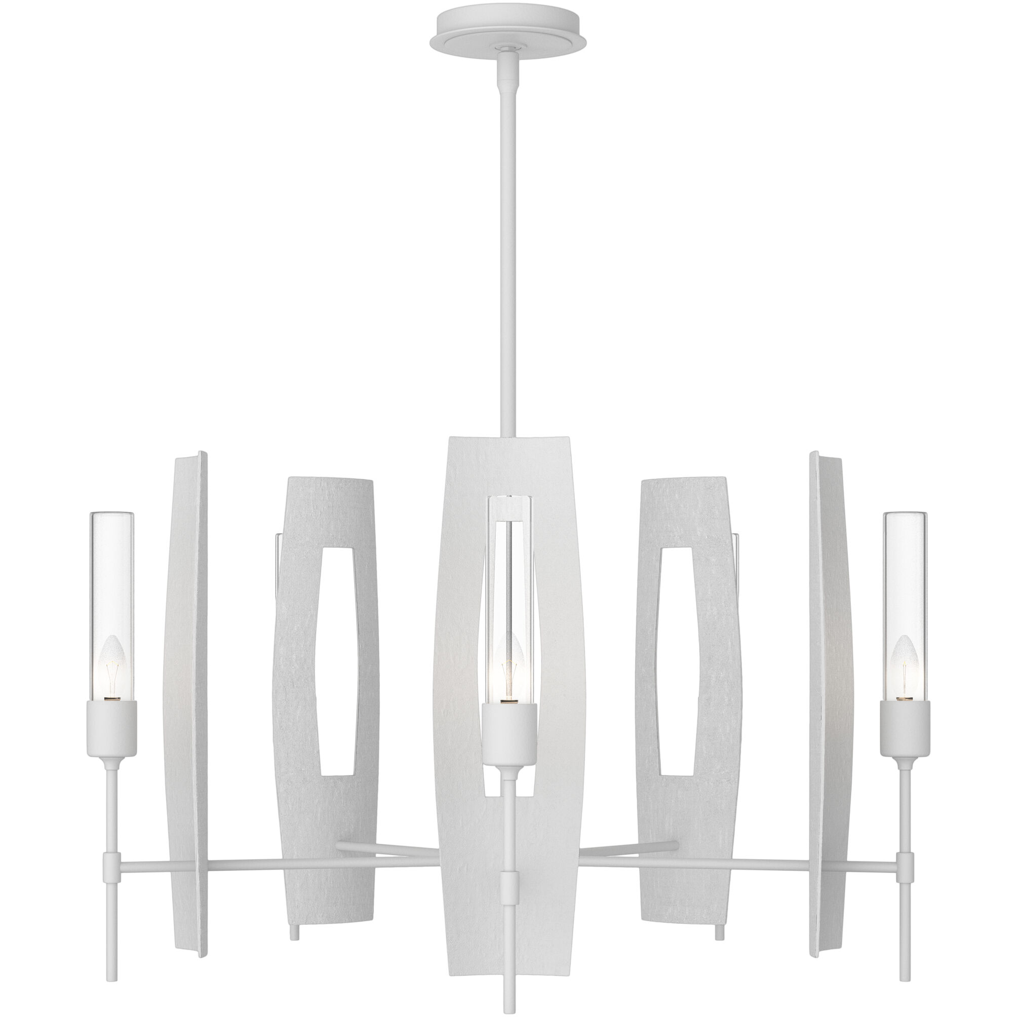 Passage 5 Light 30.3 inch White Circular Pendant Ceiling Light - Open Box