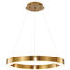 Canada LED 24 inch Gold LED Chandelier Ceiling Light