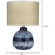 Batik 17.75 inch 60.00 watt Indigo Table Lamp Portable Light in Raffia