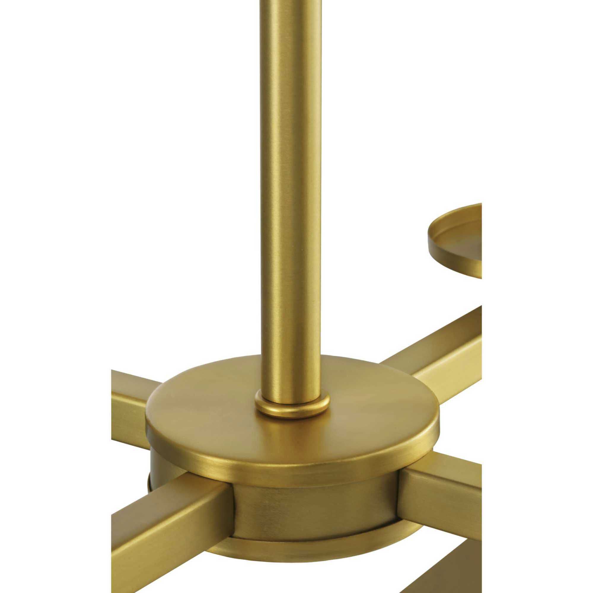 Vertex 4 Light 15 inch Brushed Gold Foyer Light Ceiling Light