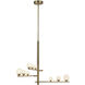 Juniper LED 19 inch Brushed Gold Chandelier Ceiling Light