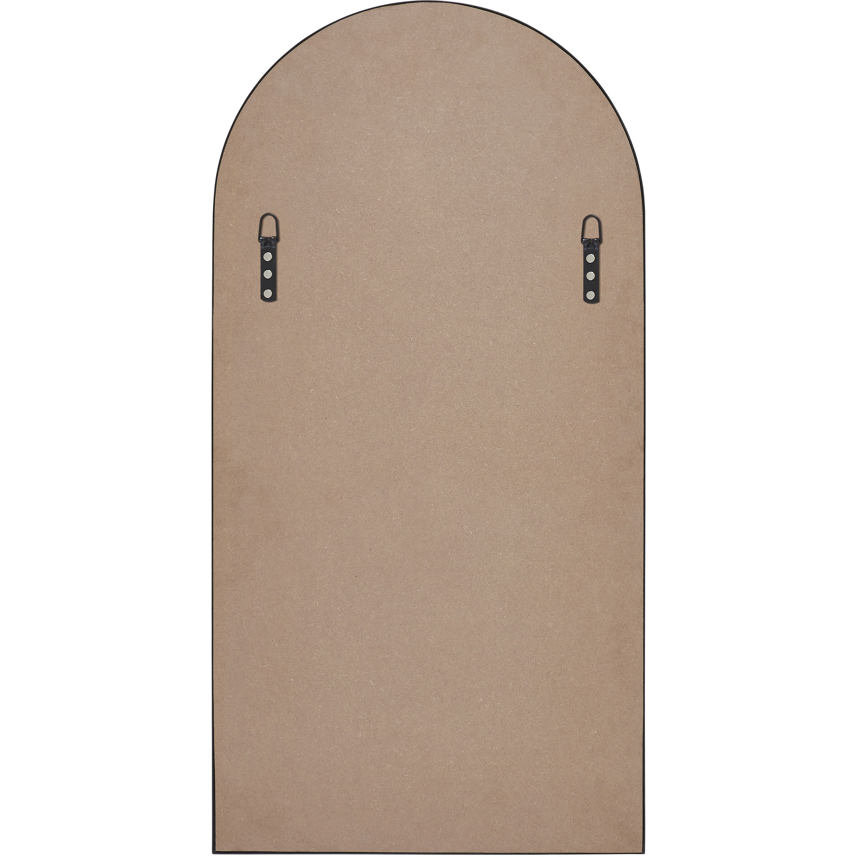 Waren 40 X 20 inch Matte Black Wall Mirror