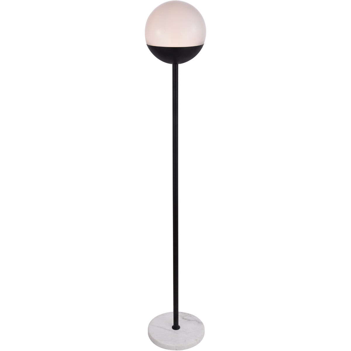 Eclipse 62 inch 40 watt Black Floor Lamp Portable Light
