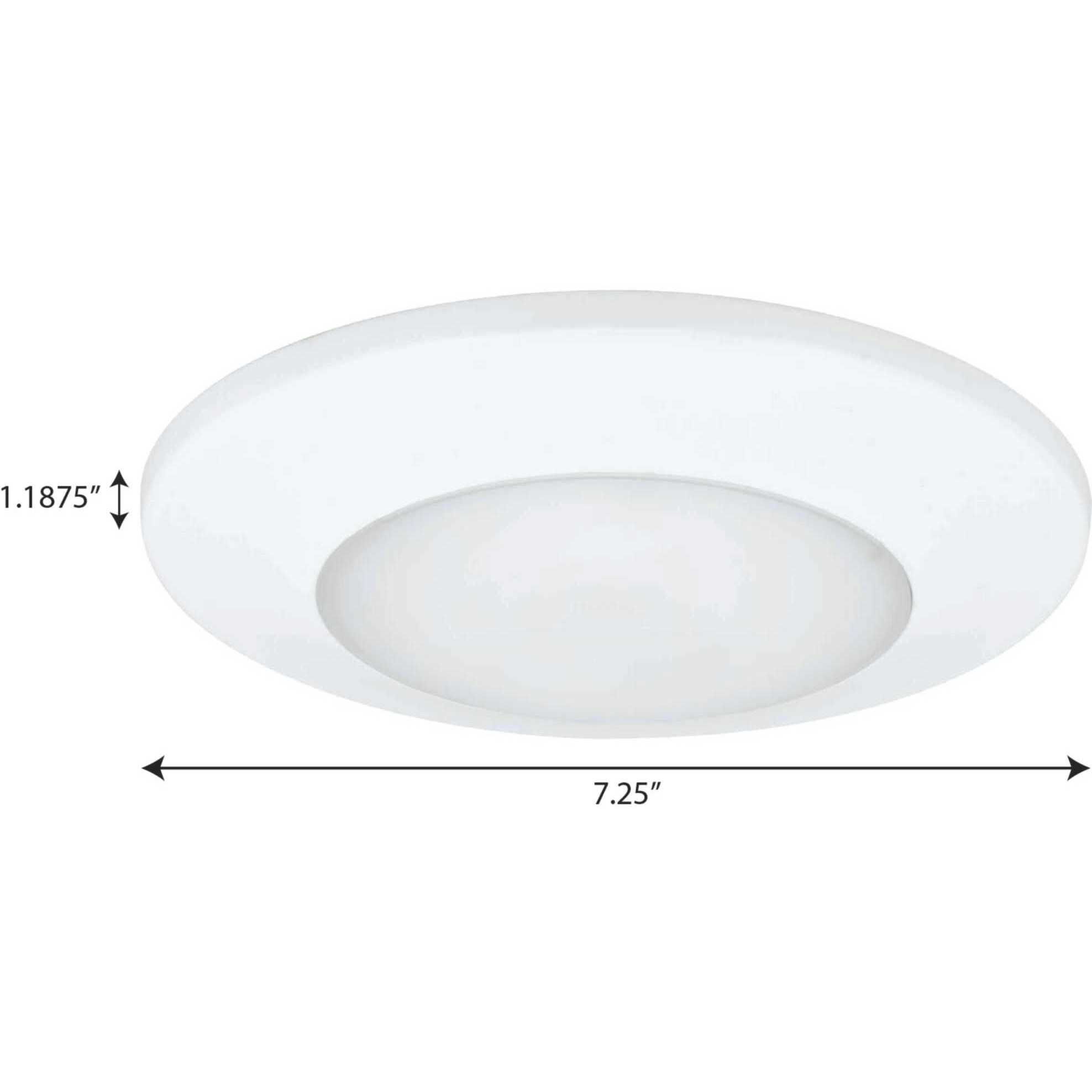 LED Flush Mount LED 7.25 inch White Flush Mount Ceiling Light, Progress LED