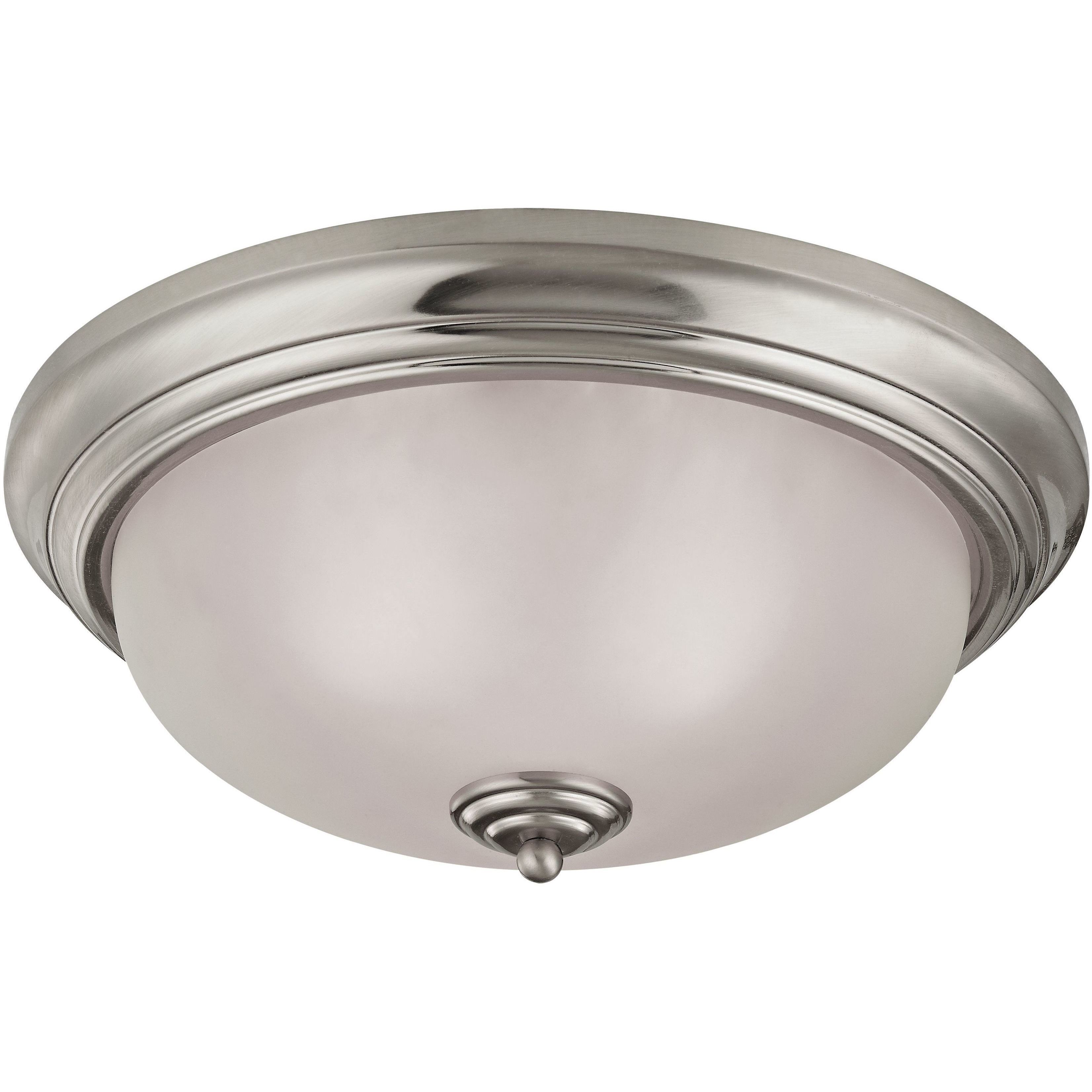 Huntington 3 Light 15 inch Brushed Nickel Flush Mount Ceiling Light