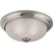 Huntington 3 Light 15 inch Brushed Nickel Flush Mount Ceiling Light