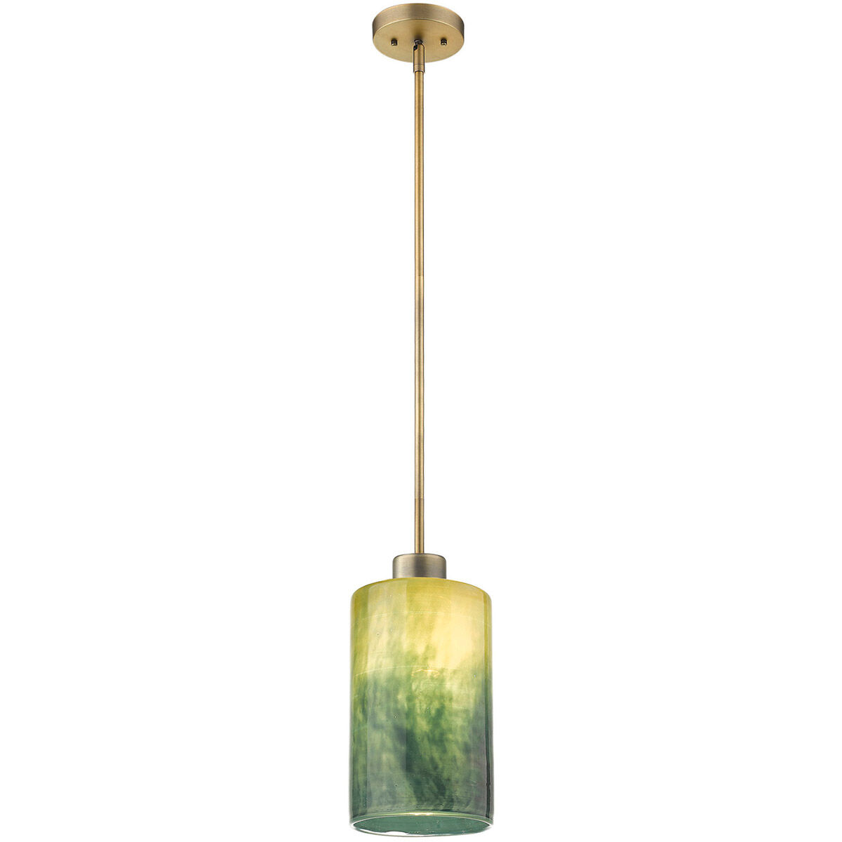 Monet 1 Light 5 inch Brass Pendant Ceiling Light