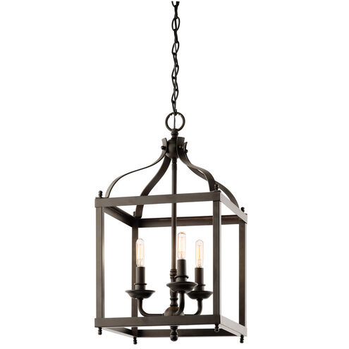 Larkin 3 Light 12 inch Olde Bronze Indoor Lantern Pendants Ceiling Light