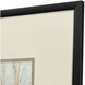 Incised Gold Gray and Beige and Metallic and White Framed Art, The Studio
