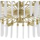 Klaus 8 Light 25.5 inch Antique Brass Chandelier Ceiling Light