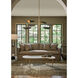 Vest 6 Light 57.75 inch Blackened Brass and Natural Brass Chandelier Ceiling Light