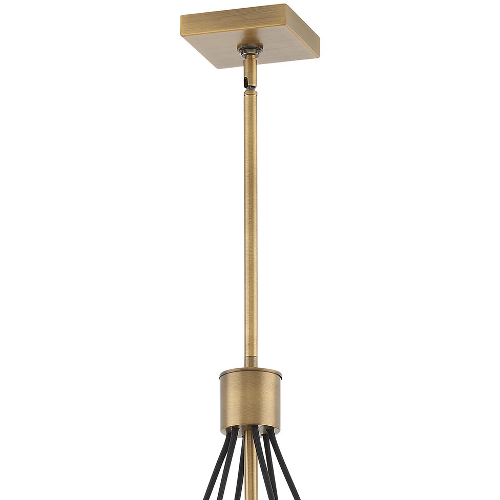 Ensemble LED 32.5 inch Brushed Bronze Chandelier Ceiling Light, Large