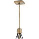 Ensemble LED 32.5 inch Brushed Bronze Chandelier Ceiling Light, Large