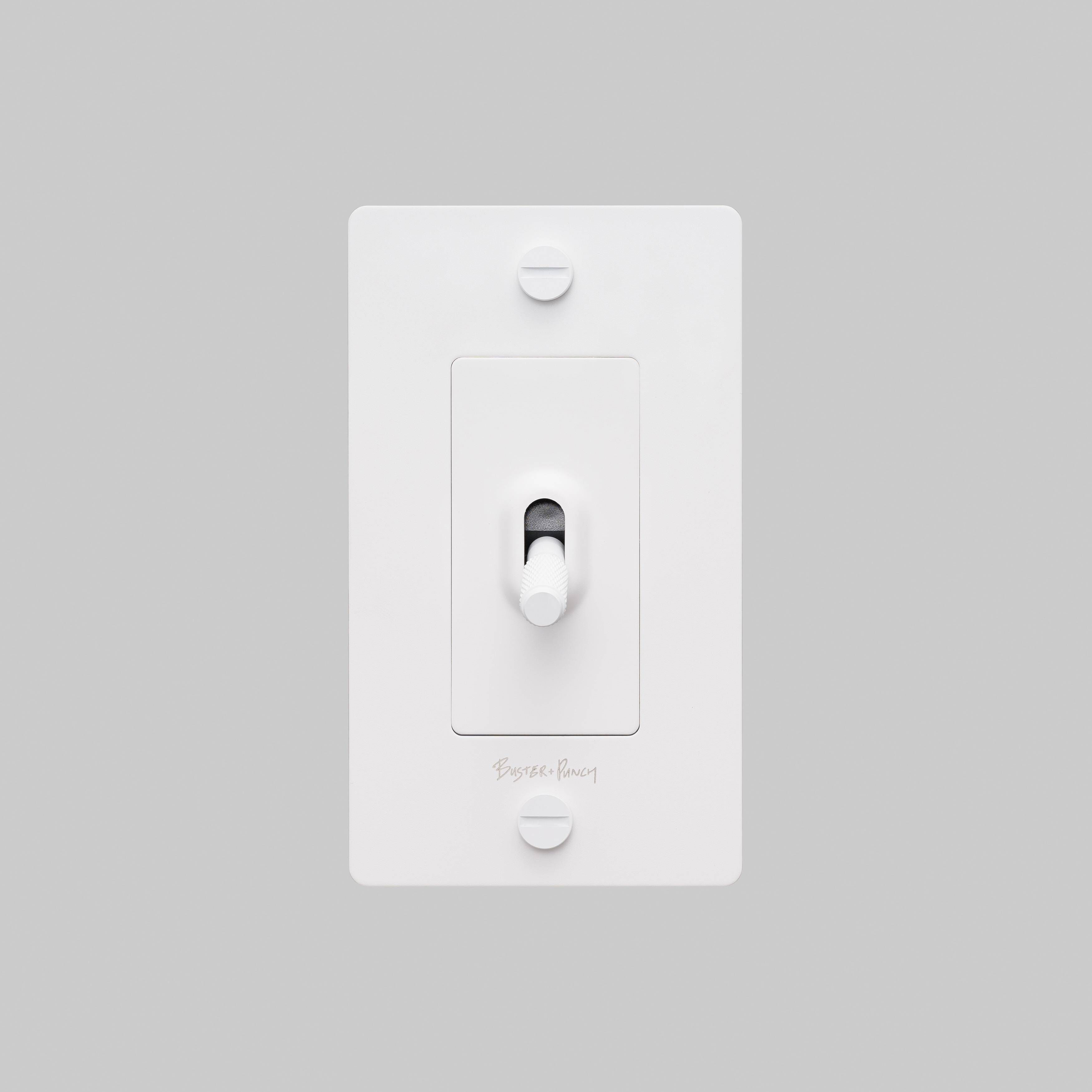 1G Toggle 120-277 White Light Switch