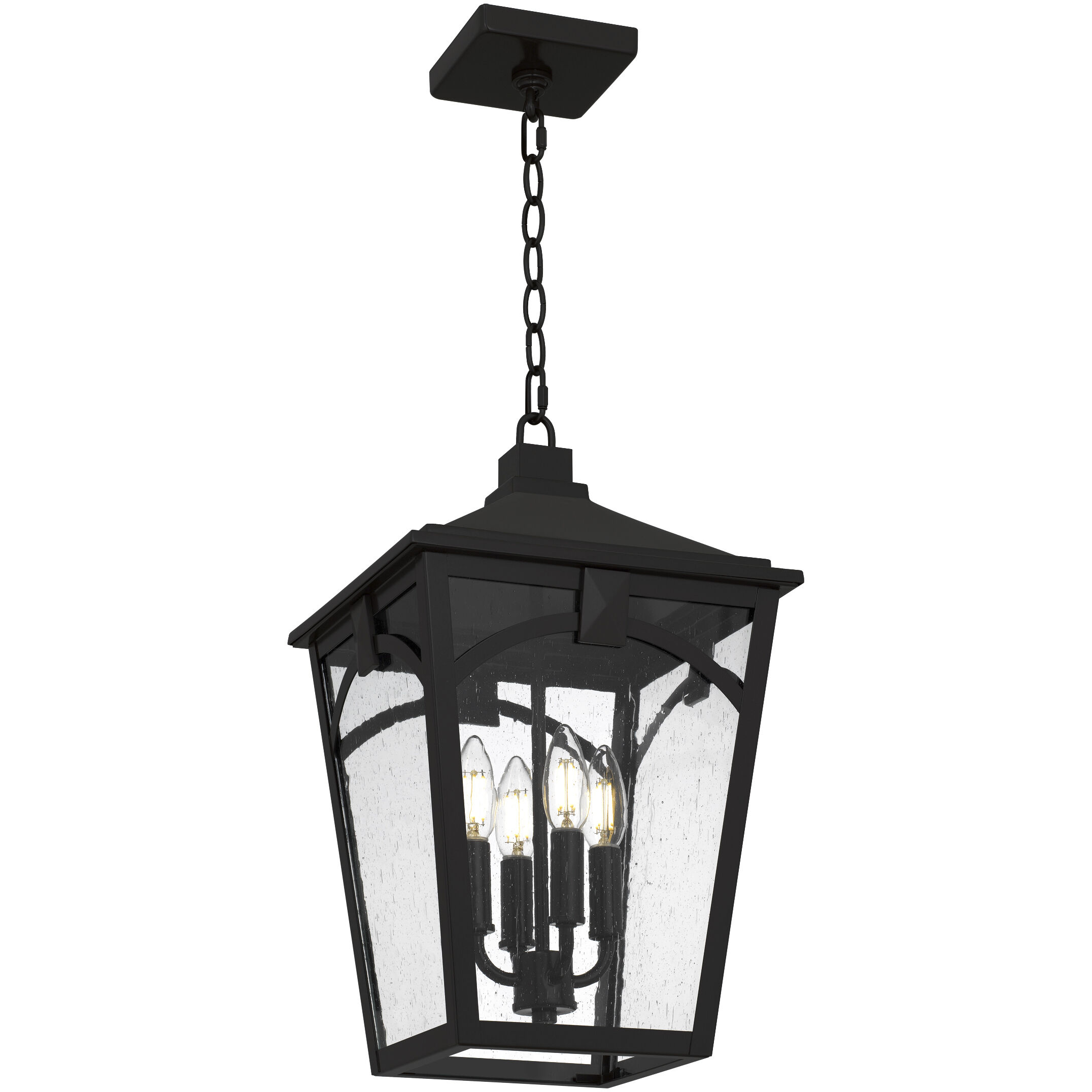 Jaxon 4 Light 10.75 inch Western Bronze Outdoor Hanging Lantern