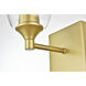 Gianni 1 Light 5 inch Brass Bath Sconce Wall Light
