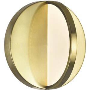 Tranche 7 inch Brushed Brass Wall Sconce Wall Light