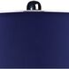 Helensburugh 34 inch 150 watt Navy with Black Nickel Table Lamp Portable Light in Incandescent