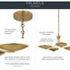 Palmela 4 Light Lacquered Brass Convertible Chandelier Ceiling Light