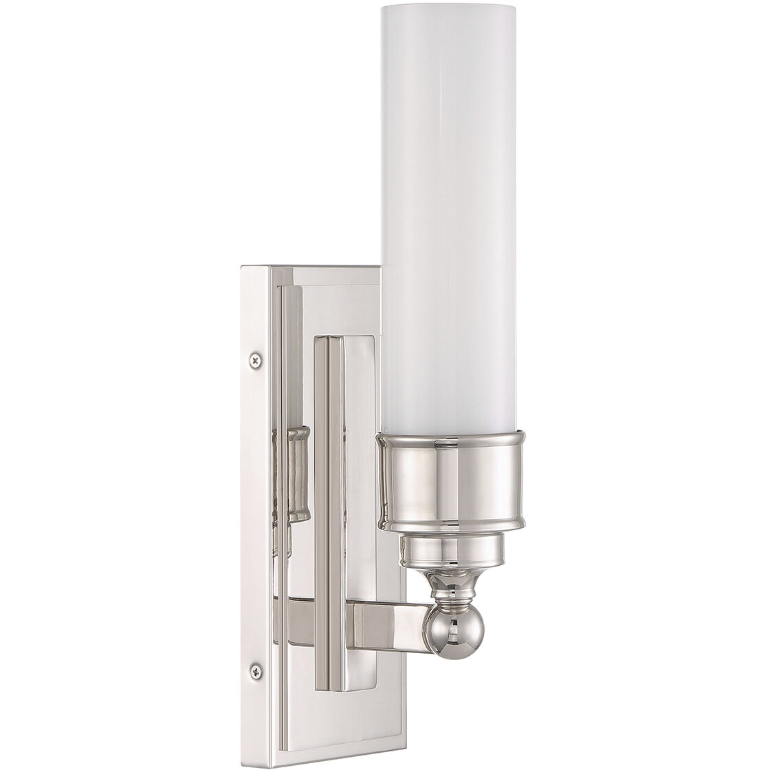 Wilcox Bath Sconce Wall Light in Polished Nickel
