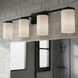 Britton 4 Light 28 inch Matte Black Vanity Fixture Wall Light