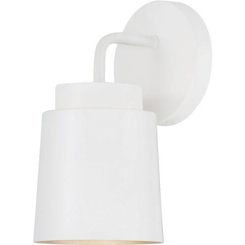 Pratt 1 Light 5 inch Matte White Sconce Wall Light