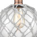 Edison Farmhouse Rope LED 8 inch Antique Copper Mini Pendant Ceiling Light