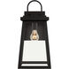 Founders 1 Light 18 inch Black Outdoor Wall Lantern