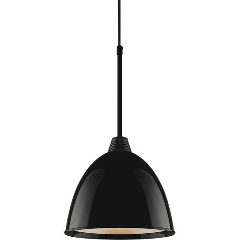 Classic LED 9.6 inch Black Large Pendant Ceiling Light