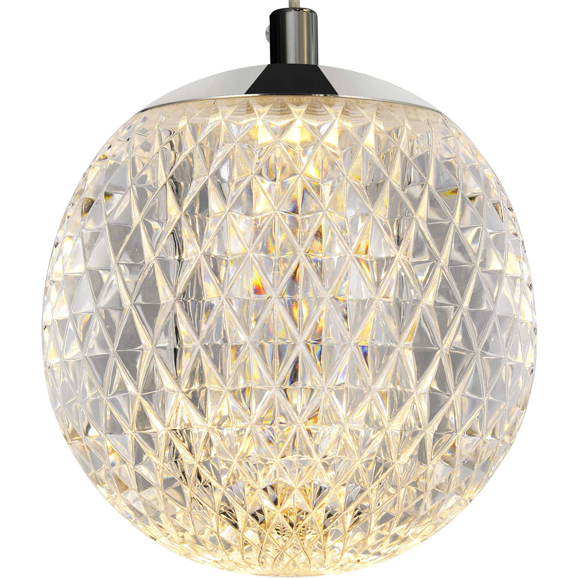 Siena LED 40 inch Chrome Chandelier Ceiling Light