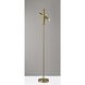 Vega 68 inch 24.00 watt Antique Brass Torchiere Portable Light
