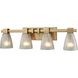 Ensley Vanity Light Wall Light in Satin Brass