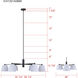 Aspen 6 Light 15.25 inch Black Chandelier Ceiling Light
