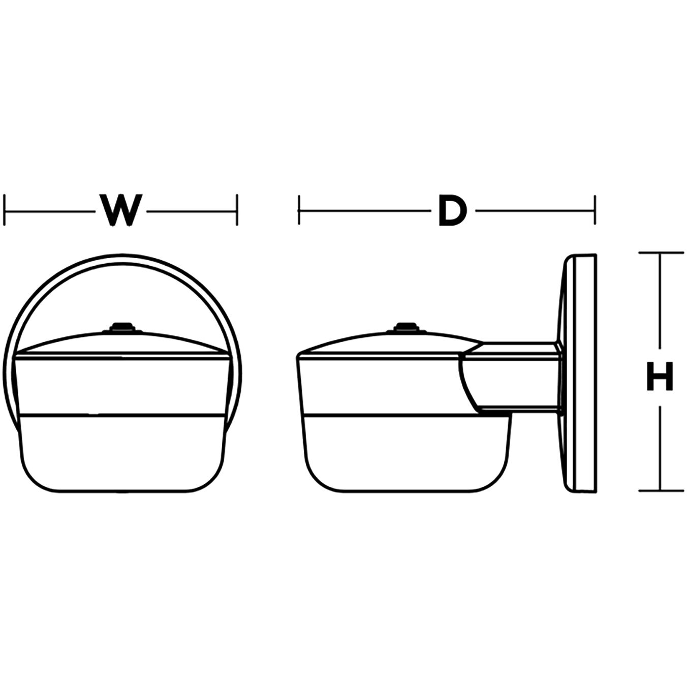 Benton LED 5 inch Bronze Outdoor Wall Sconce