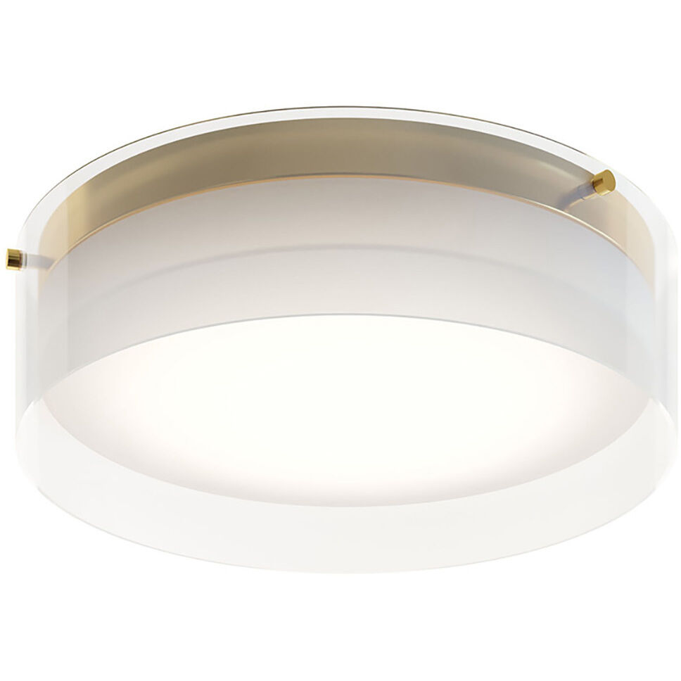 AFX STDF12LAJD1SB Studio LED 12 inch Satin Brass Flush Mount