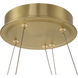 Sevryn LED 27.5 inch Soft Brass Ring Pendant Ceiling Light
